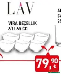 LAV VİRA REÇELLİK 6'LI 65 CC fiyat ve kampanya bilgisi